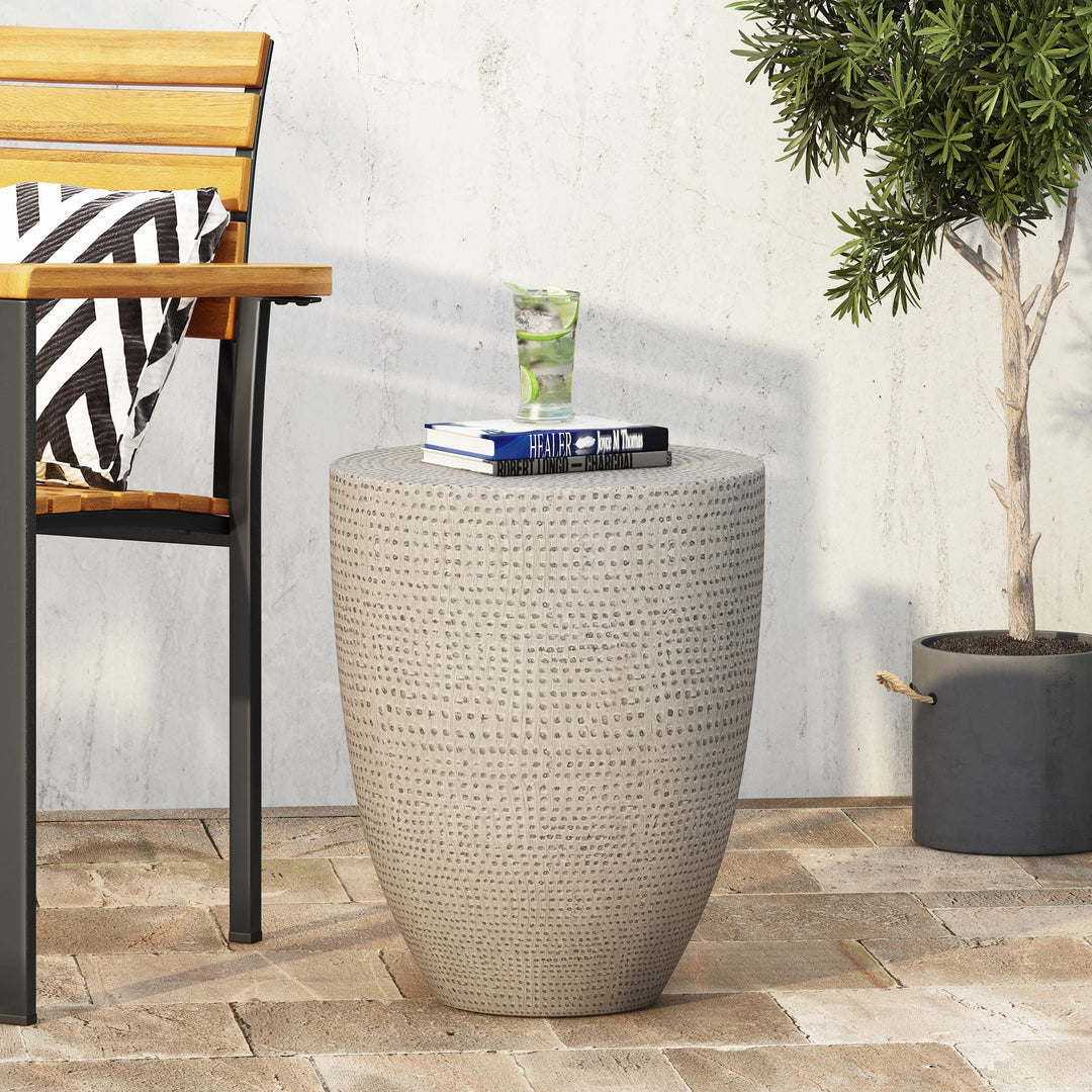 Christopher Knight Home Inkwood End Table Concrete - Diamond Home USA