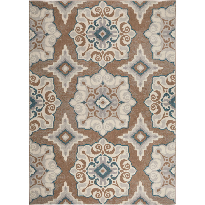 Home Dynamix Tremont Salem Transitional Medallion Area Rug Taupe/Blue 9'2"x12'5" 9'2"x12'5" - Taupe/Blue