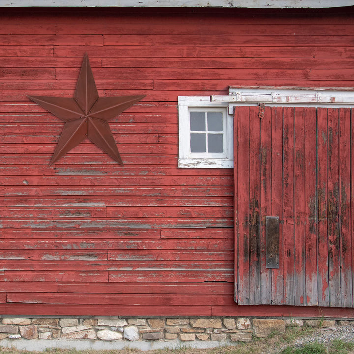 CWI Gifts Metal Barn Star - 36 inch Galvanized Hanging Star - Farmhouse Wall - Diamond Home USA