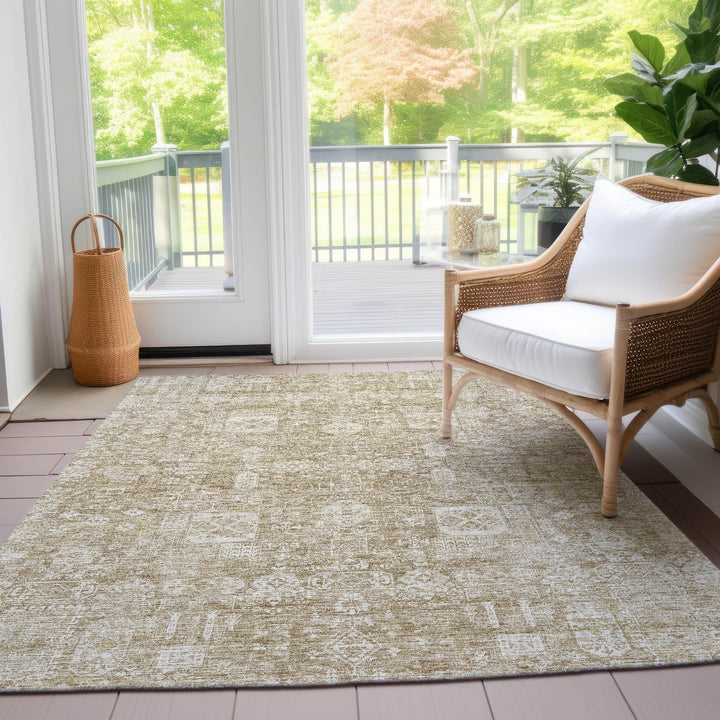 Addison Rugs Chantille ACN637 Beige 2'6" x 3'10" Indoor Outdoor Area Rug Easy - Diamond Home USA
