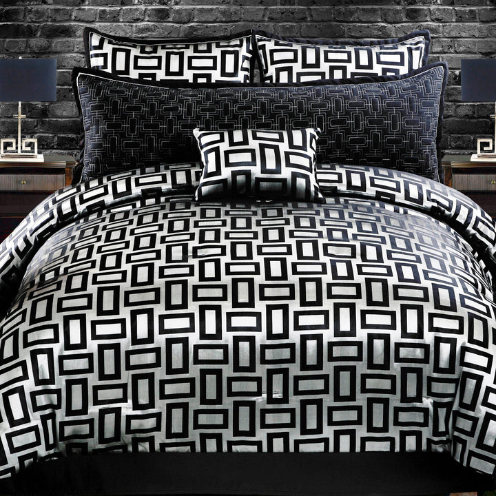 Riverbrook Home Elegant Collection Comforter Set King Kacy - Graphite/Black Graphite/Black - King