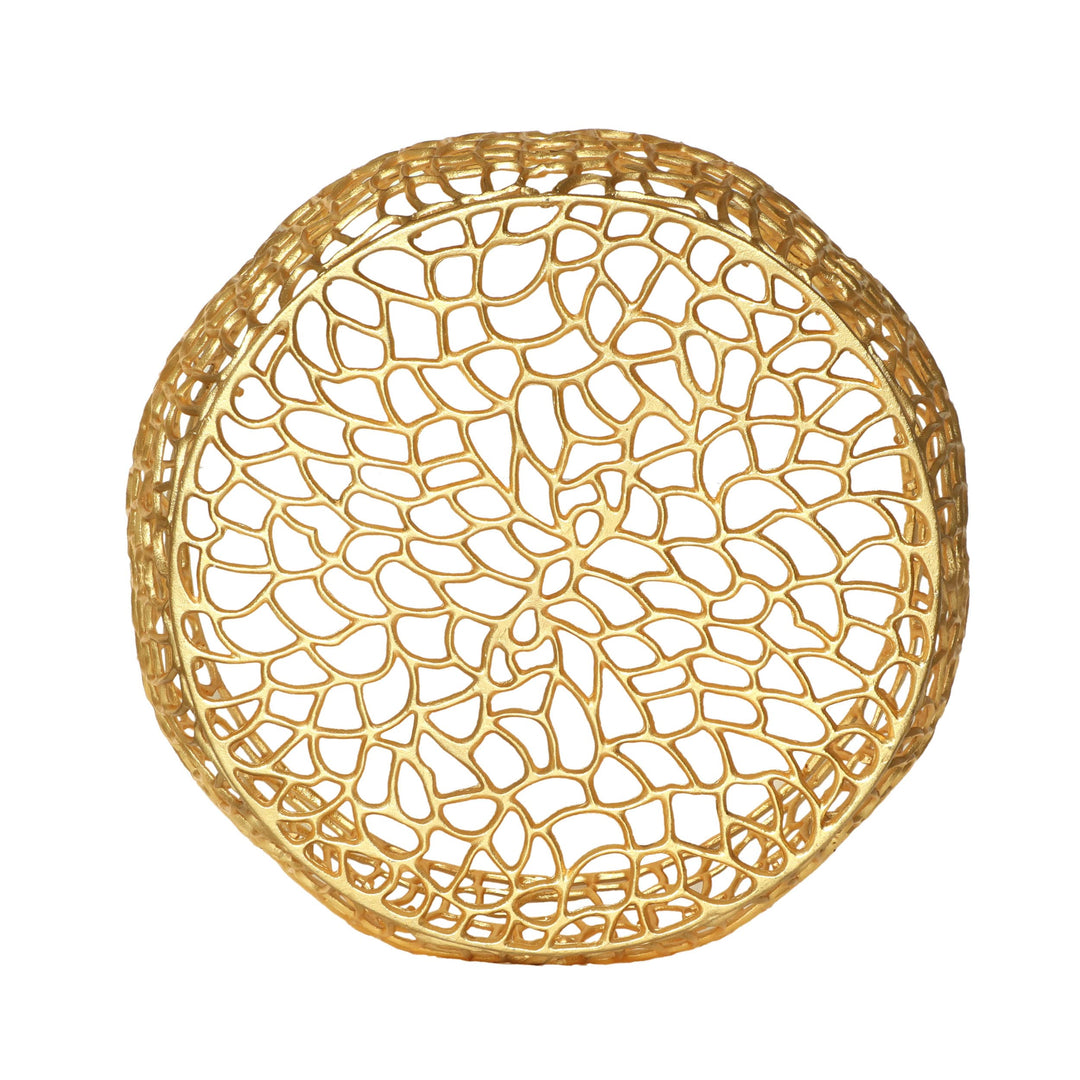 Great Deal Furniture 310321 Coffee Table Gold 27.5 in x 27.5 in x 12.5 in - Diamond Home USA