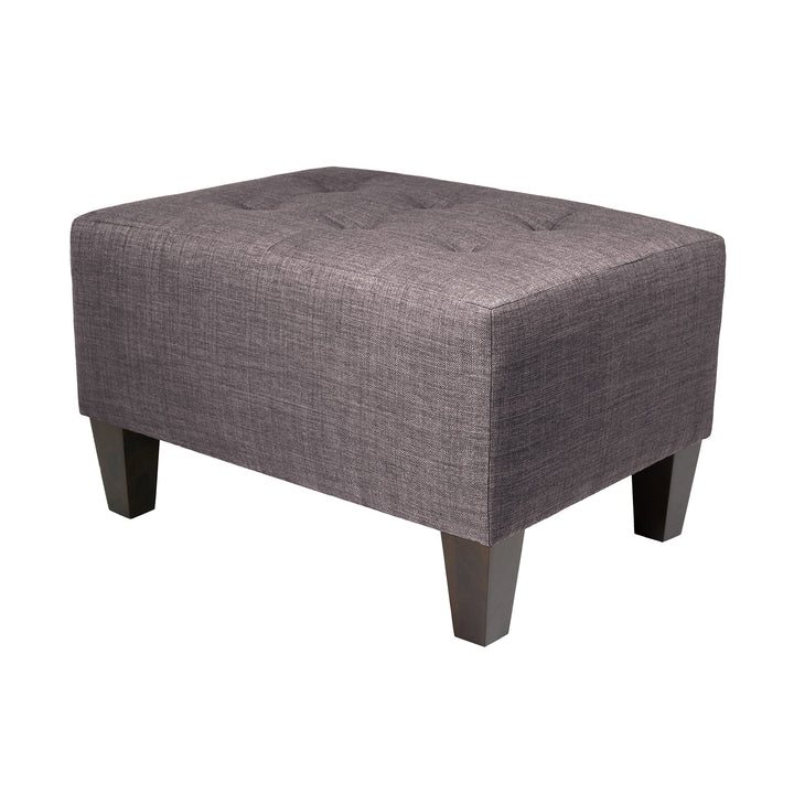 MJL Furniture Milo Squared Upholstered Ottoman Blue - Diamond Home USA