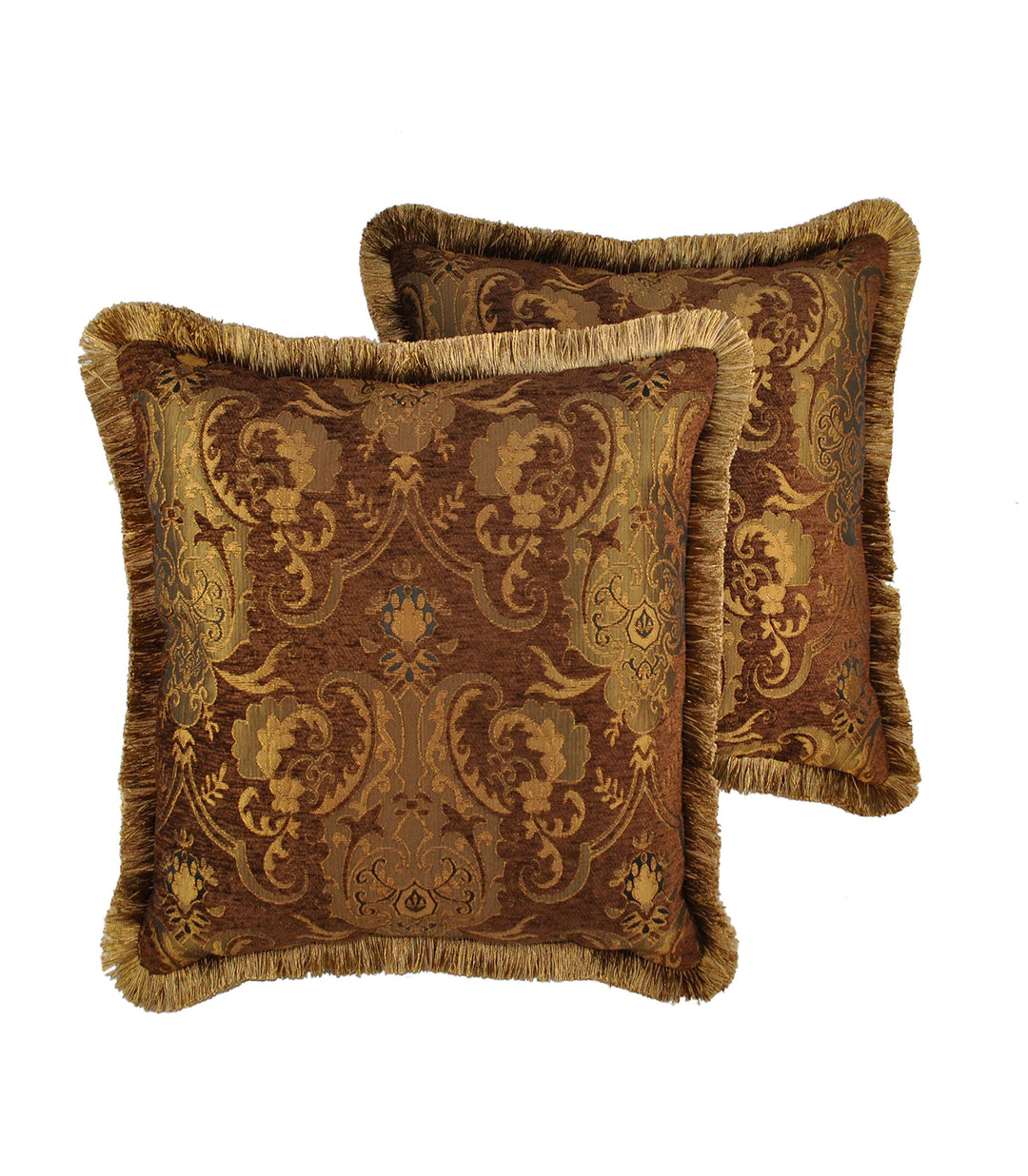 Sherry Kline China Art Brown 20-inch Luxury Pillows (Set of 2)