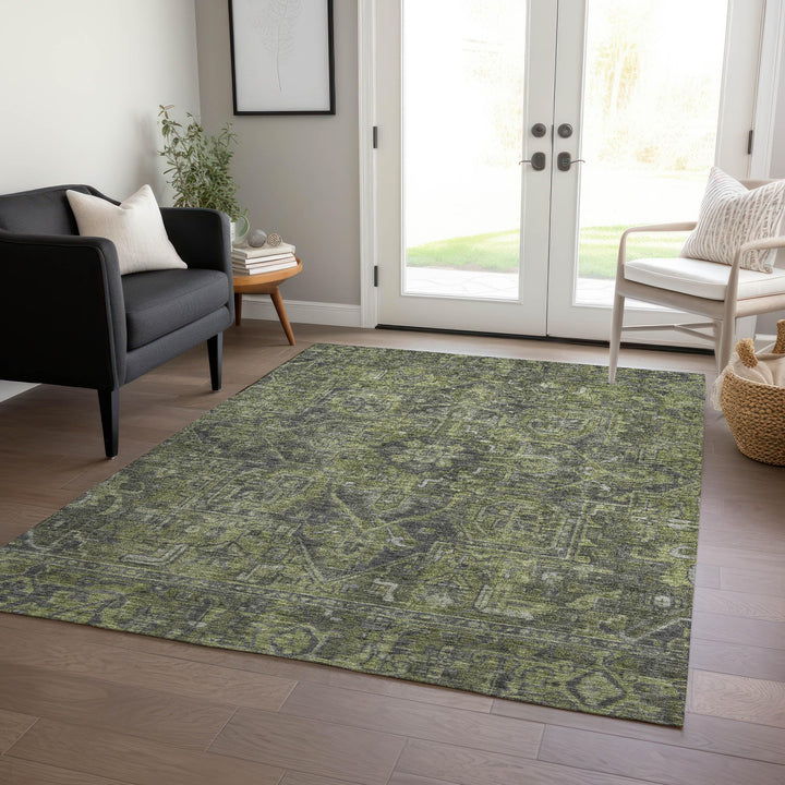 Addison Rugs Chantille ACN171 Green 10' x 14 Indoor Outdoor Area Rug Stain - Diamond Home USA