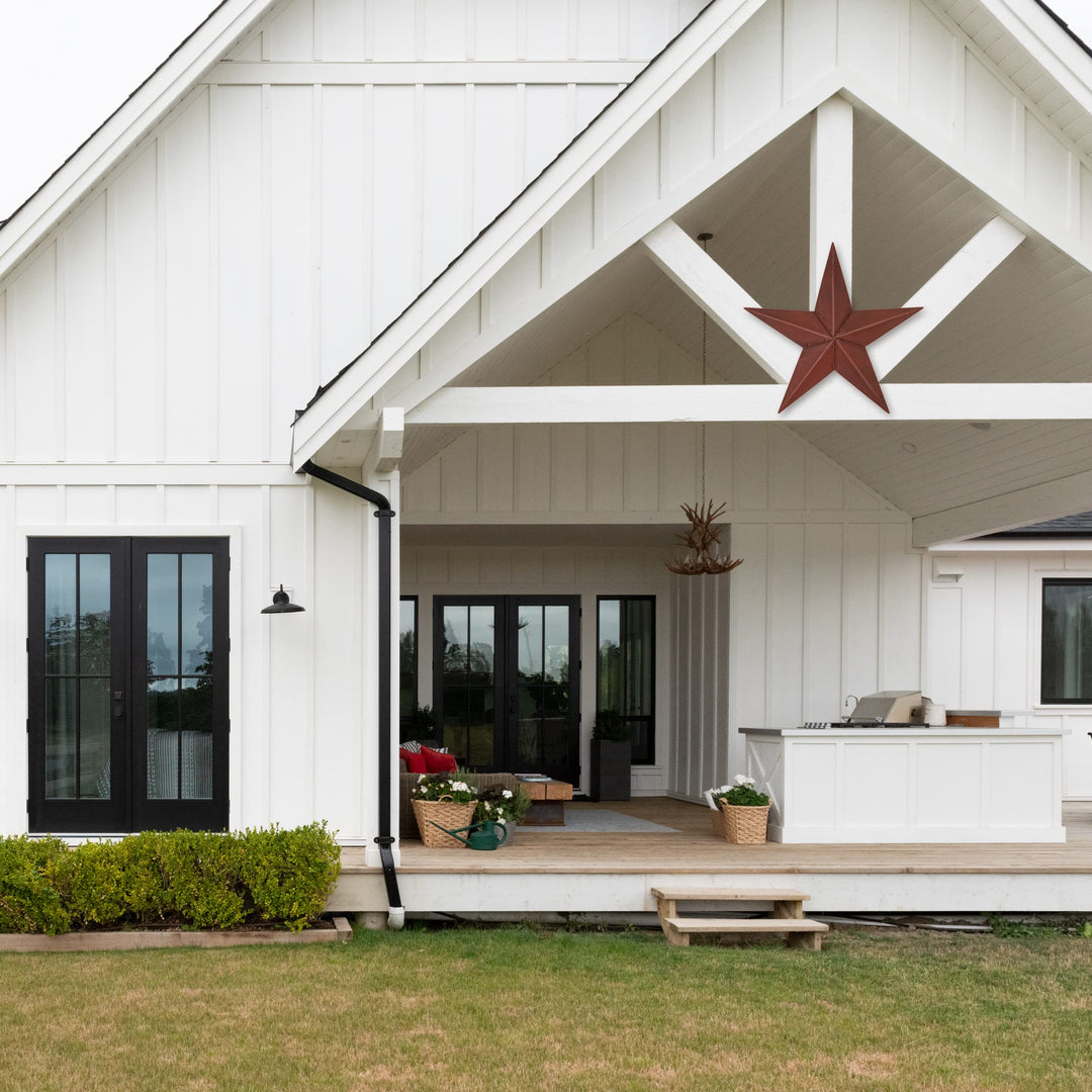 CWI Gifts Metal Barn Star - 36 inch Galvanized Hanging Star - Farmhouse Wall - Diamond Home USA