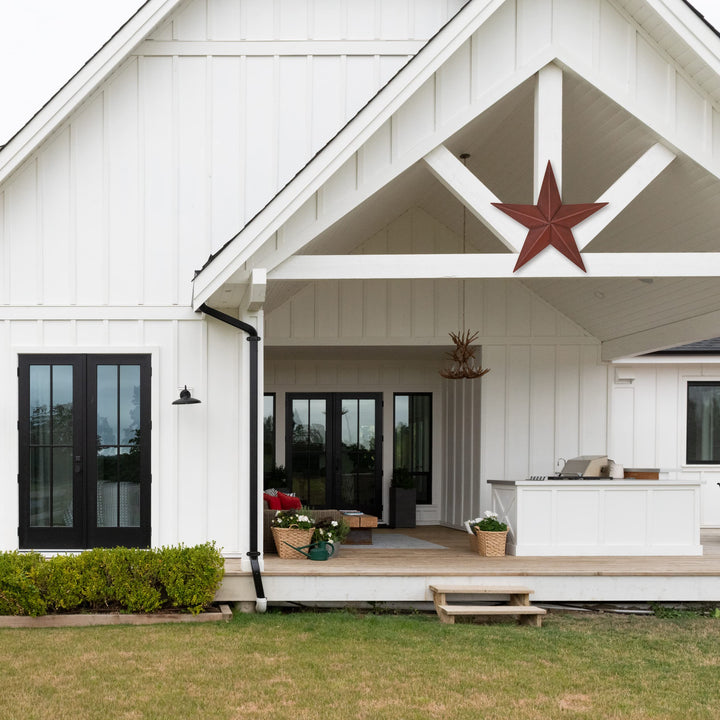 CWI Gifts Metal Barn Star - 36 inch Galvanized Hanging Star - Farmhouse Wall - Diamond Home USA