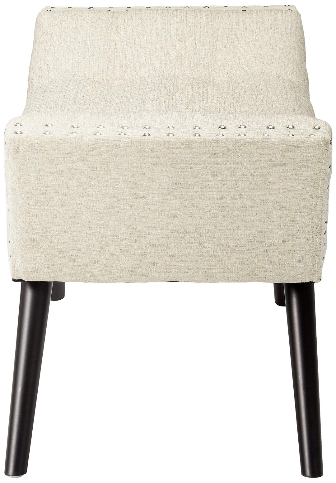 Christopher Knight Home Rosalynn Tufted Fabric Ottoman / Bench Almond