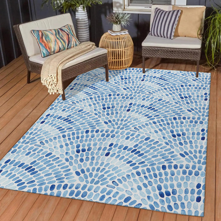 Indoor/Outdoor Surfside Modern Washable Rug