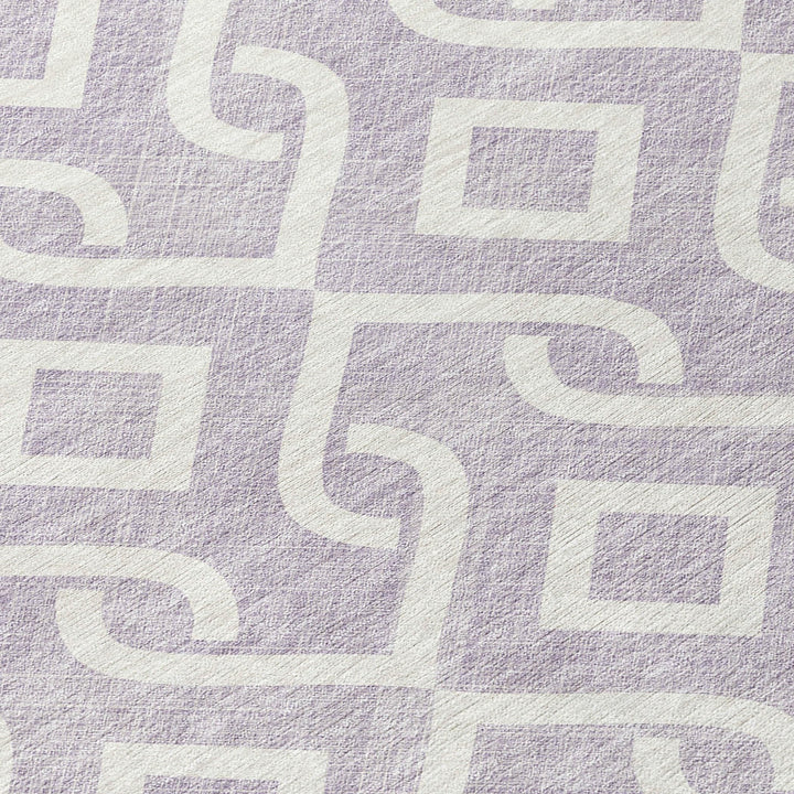 Machine Washable Indoor/ Outdoor Chantille Scroll Trellis Rug