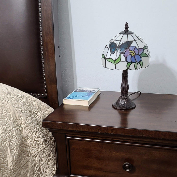 Amora Lighting Tiffany Style Mini Accent Lamp (AM210TL08B) - Diamond Home USA