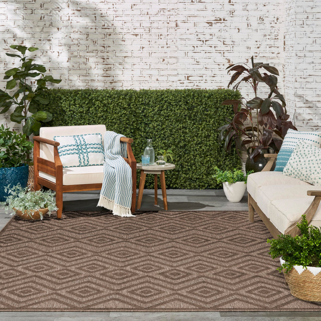 Nourison Versatile Indoor/Outdoor Geometric Flatweave Area Rug