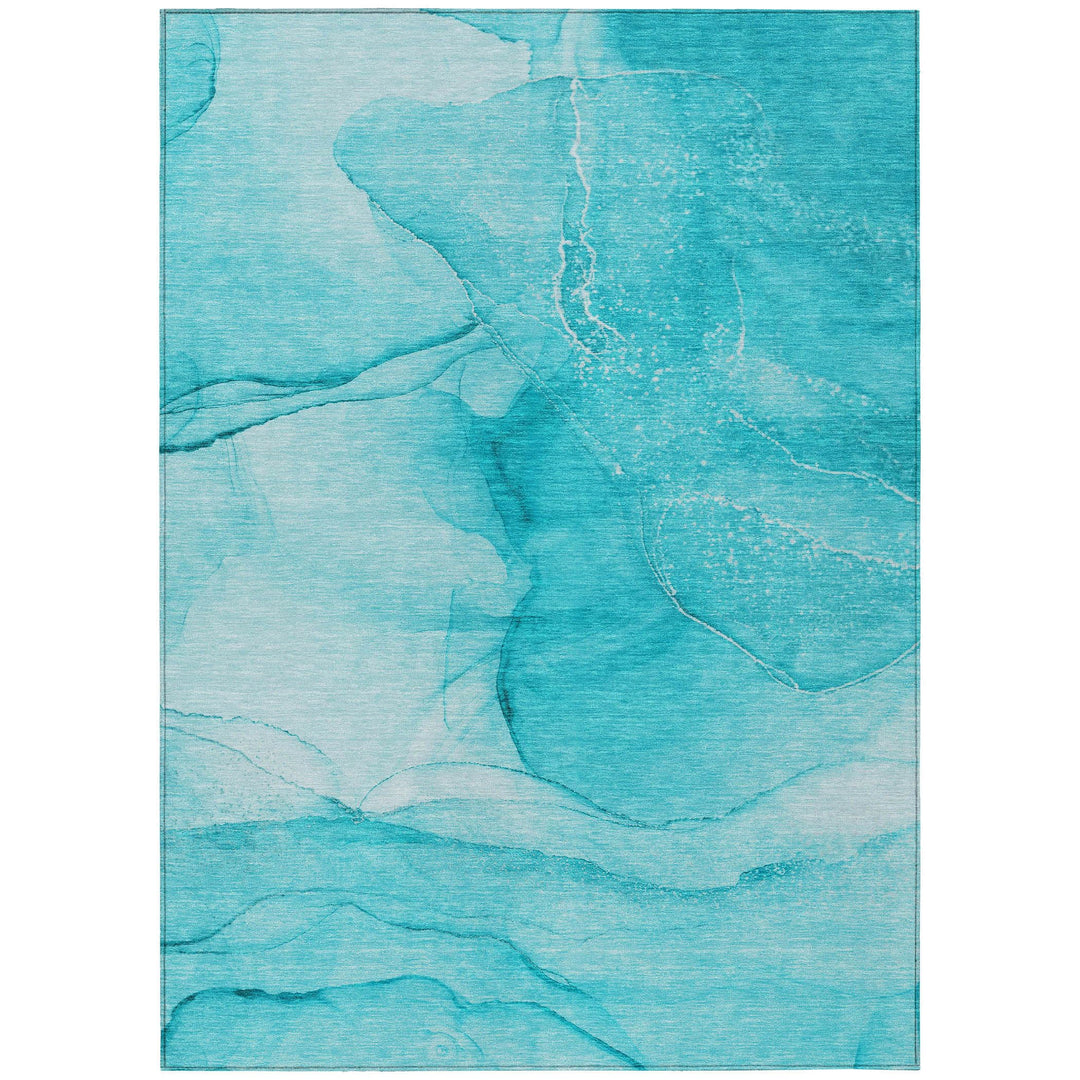 Addison Rugs Chantille ACN507 Teal 8' x 10 Indoor Outdoor Area Rug Stain Teal - 8' x 10'