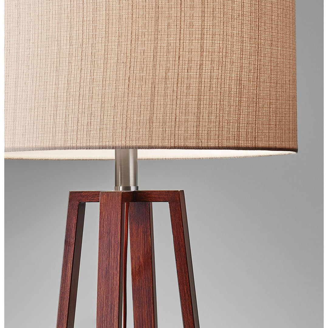 24-inch Walnut Table Lamp Mid-Century Modern Contemporary - Diamond Home USA