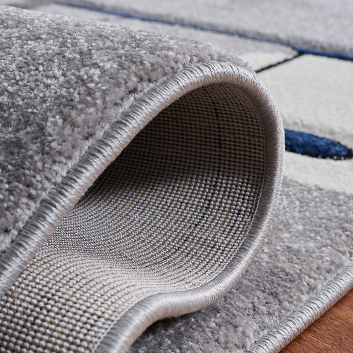 SAFAVIEH Carousel Kids Collection Area Rug - 5'3" x 7'6" Light Grey & Red - Diamond Home USA