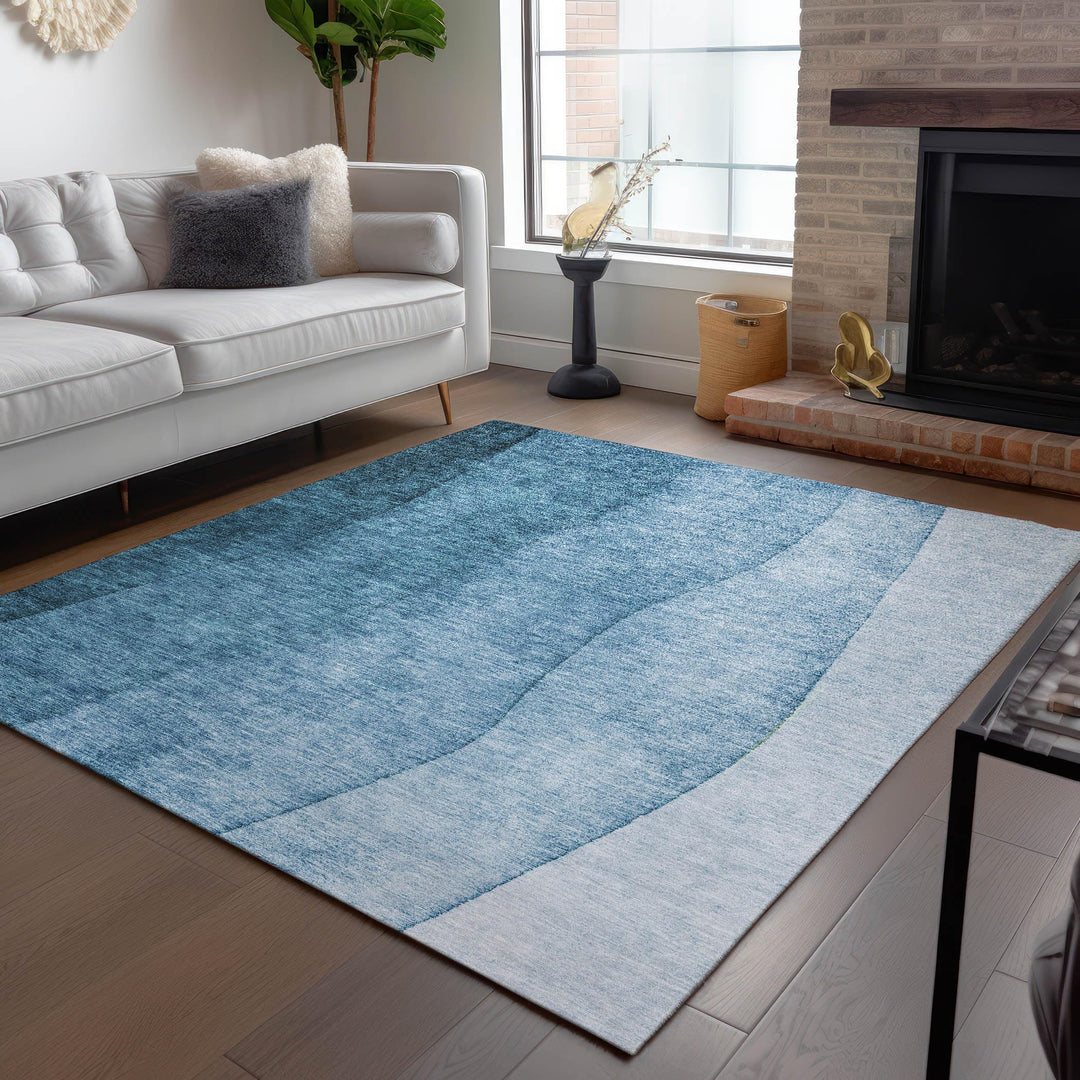Addison Rugs Chantille ACN625 Blue 10' x 14' Indoor Outdoor Area Rug Easy - Diamond Home USA
