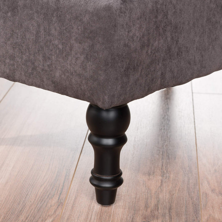 Christopher Knight Home Jeremy Tufted Fabric Ottoman Grey - Diamond Home USA