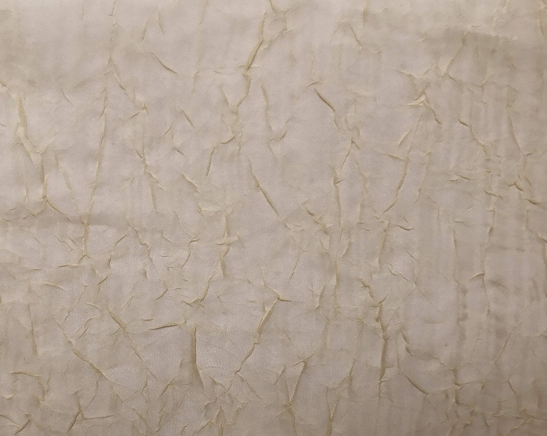 No. 918 Erica Crushed Voile Ascot Beaded Sheer Rod Pocket 1-Piece Curtain Valance