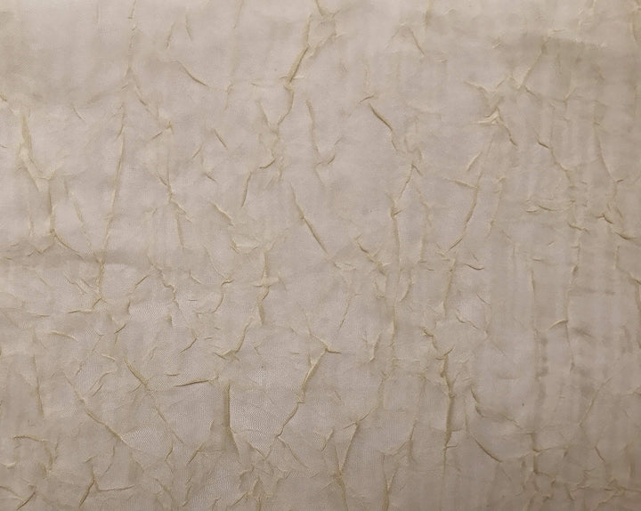 No. 918 Erica Crushed Voile Ascot Beaded Sheer Rod Pocket 1-Piece Curtain Valance