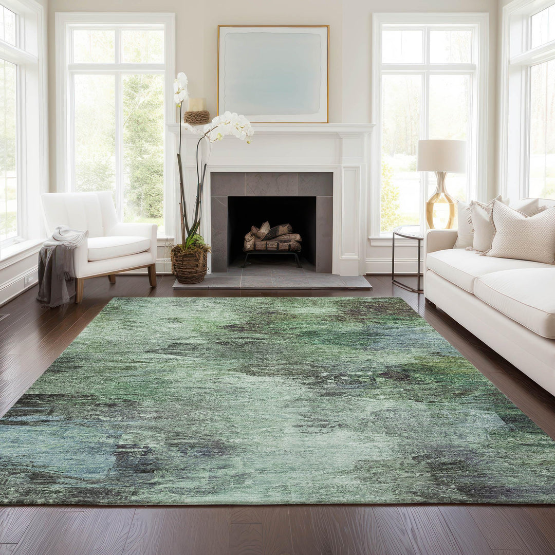 Addison Rugs Chantille ACN592 Green 9' x 12' Indoor Outdoor Area Rug Easy - Diamond Home USA