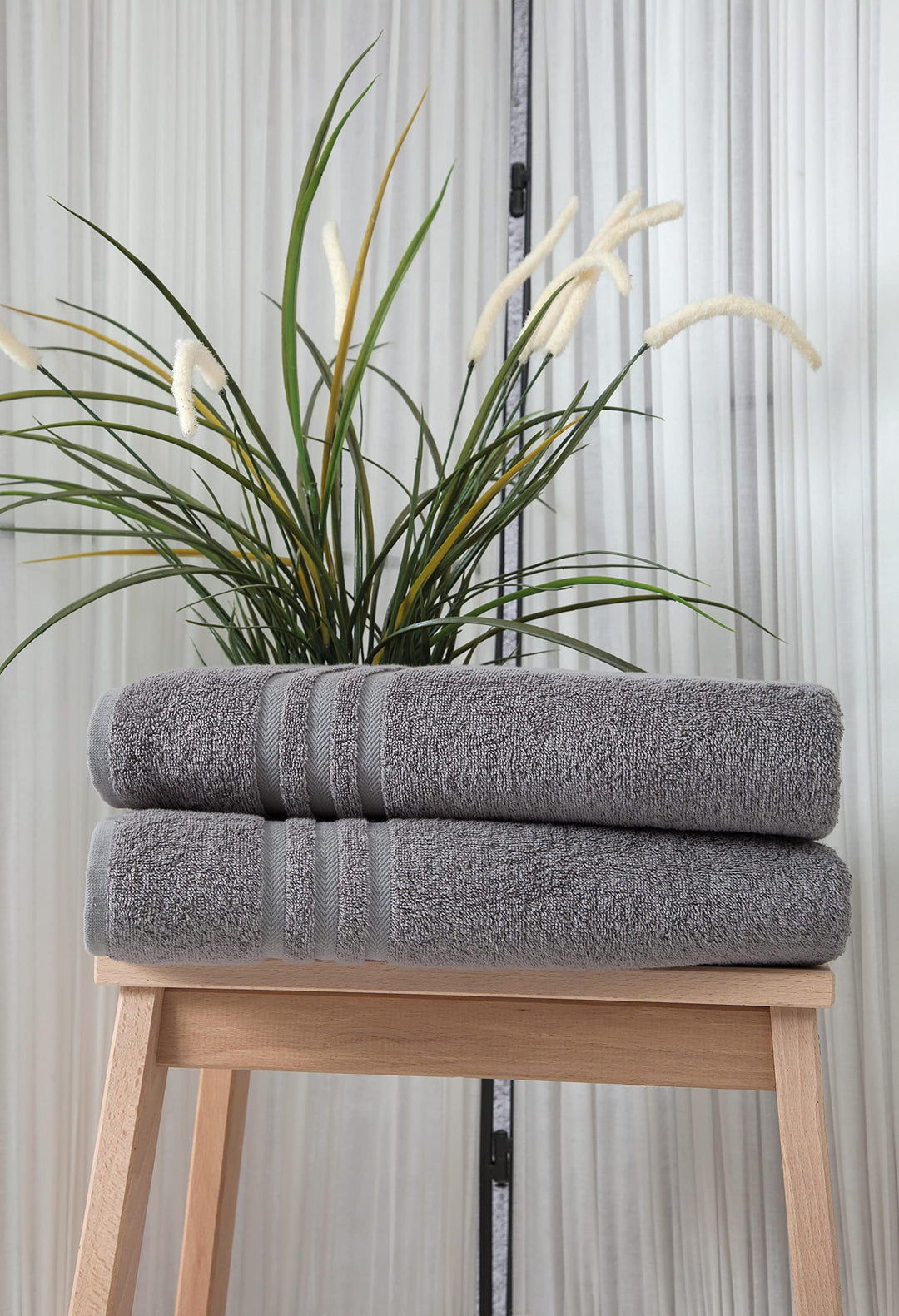 Ozan Premium Home Sienna Collection 100% Turkish Cotton Soft Absorbent urable Dark Grey - Diamond Home USA