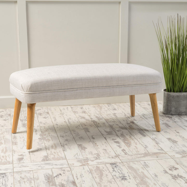 Christopher Knight Home Desdemona Fabric Ottoman Beige - Diamond Home USA