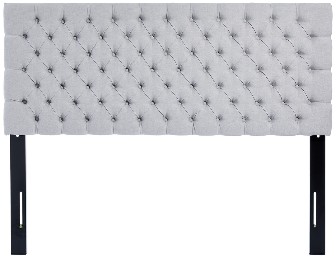 Christopher Knight Home Jezebel Fabric Headboard Queen / Full Light Grey - Diamond Home USA