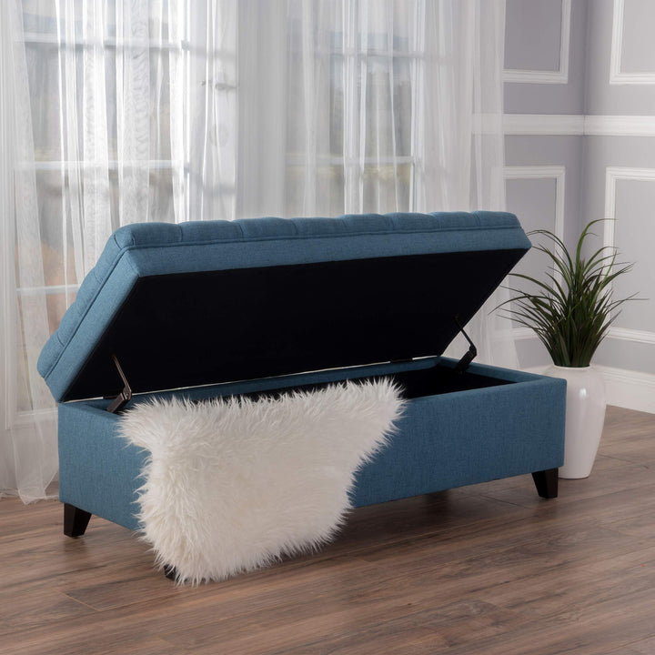 Christopher Knight Home Juliana Fabric Storage Ottoman