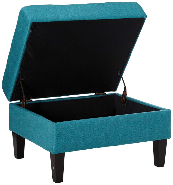 Christopher Knight Home Zahra Fabric Storage Ottoman Dark