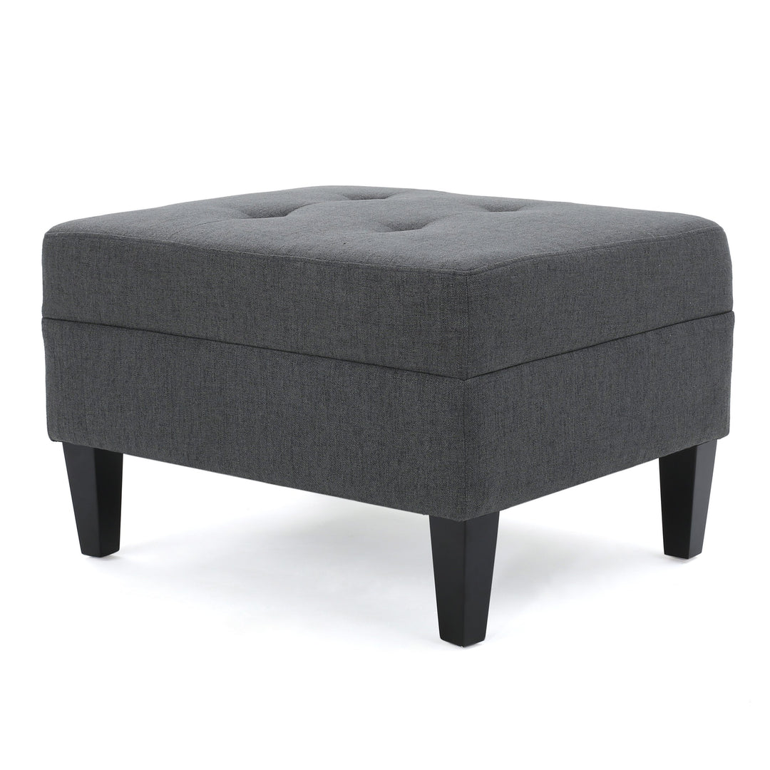 Christopher Knight Home Zahra Ottoman Dark Grey