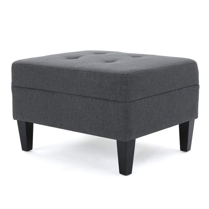 Christopher Knight Home Zahra Ottoman Dark Grey