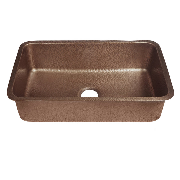 Sinkology SK202-30AC Transitional Orwell Undermount Handmade Solid Copper 30 In.