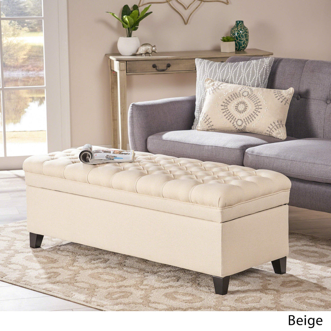 Christopher Knight Home Juliana Fabric Storage Ottoman
