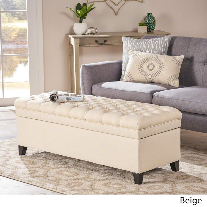 Christopher Knight Home Juliana Fabric Storage Ottoman