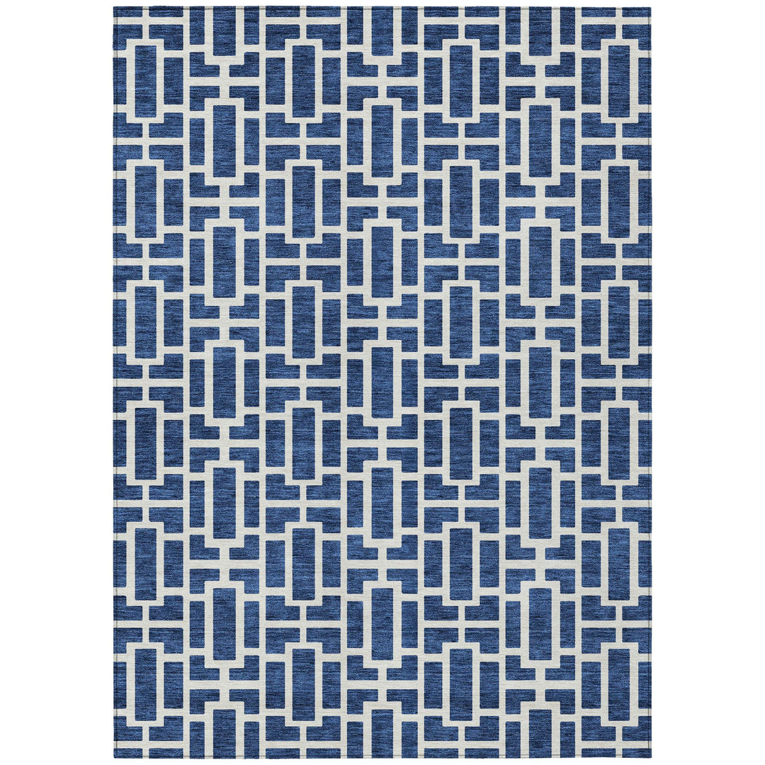 Addison Rugs Chantille ACN916 Navy 10' x 14' Indoor/Outdoor Machine Washable Navy - 10' x 14'