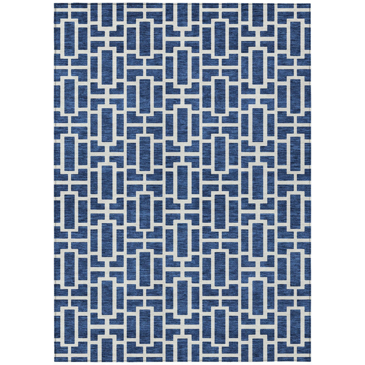 Addison Rugs Chantille ACN916 Navy 10' x 14' Indoor/Outdoor Machine Washable Navy - 10' x 14'
