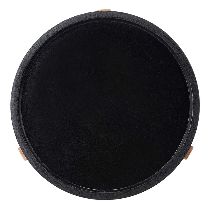 Safavieh Outdoor Collection Serka Natural/Black Side Table PAT1510A - Diamond Home USA