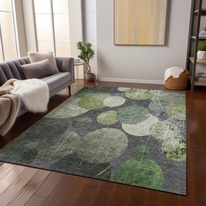Addison Rugs Chantille ACN556 Green 10' x 14 Indoor Outdoor Area Rug Stain - Diamond Home USA