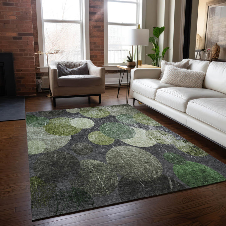 Addison Rugs Chantille ACN556 Green 10' x 14 Indoor Outdoor Area Rug Stain - Diamond Home USA