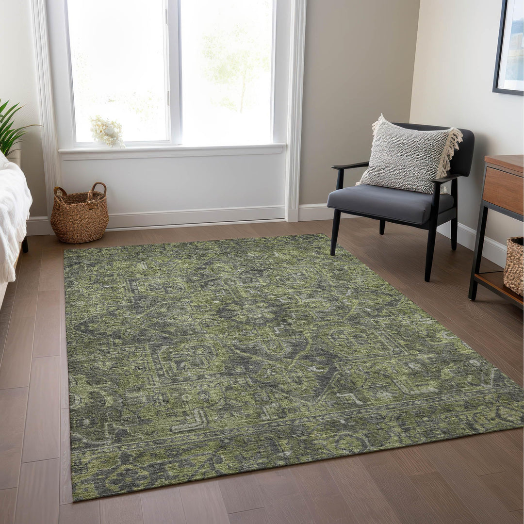 Addison Rugs Chantille ACN171 Green 10' x 14 Indoor Outdoor Area Rug Stain - Diamond Home USA