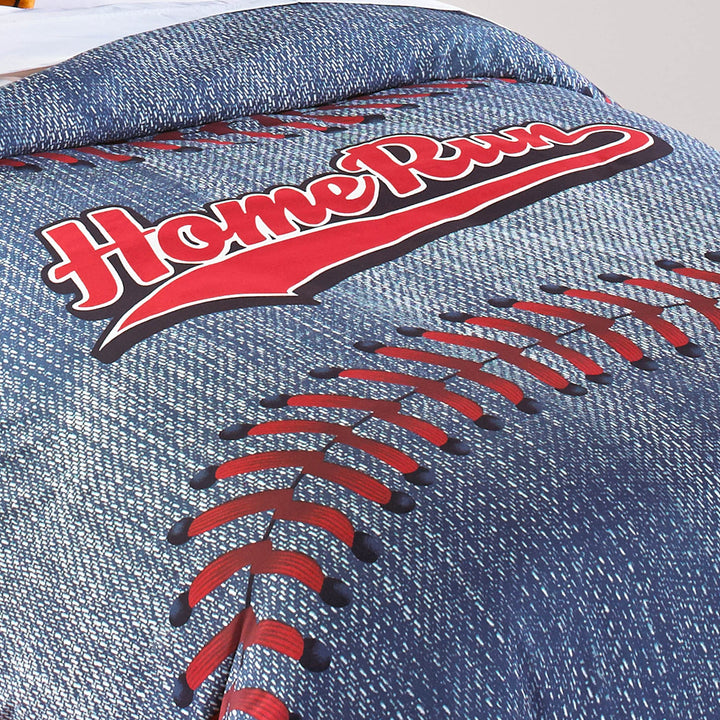 Riverbrook Home Juvenile Bedding Comforter Set Full Grand Slam - Brown/Ivory - Diamond Home USA