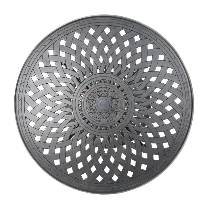 Christopher Knight Home Arlana Outdoor Cast Aluminum Bar Table Shiny Copper - Diamond Home USA