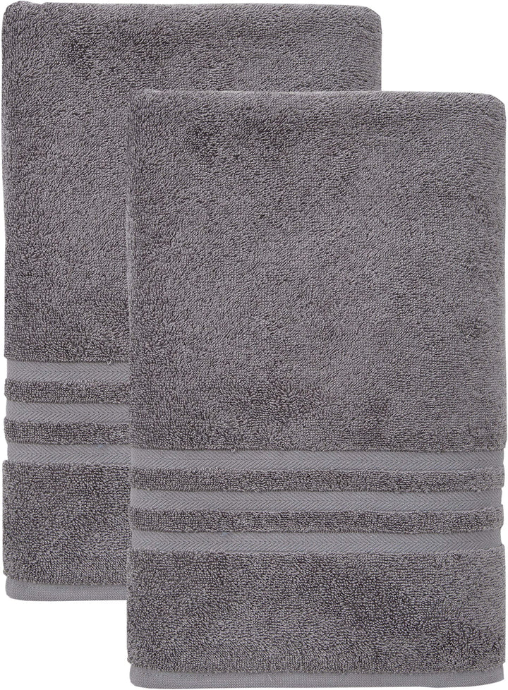 Ozan Premium Home Sienna Collection 100% Turkish Cotton Soft Absorbent urable Dark Grey