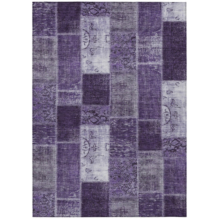 Addison Rugs Chantille ACN631 Purple 5' x 7'6" Indoor Outdoor Area Rug Easy Purple - 5' x 7'6"