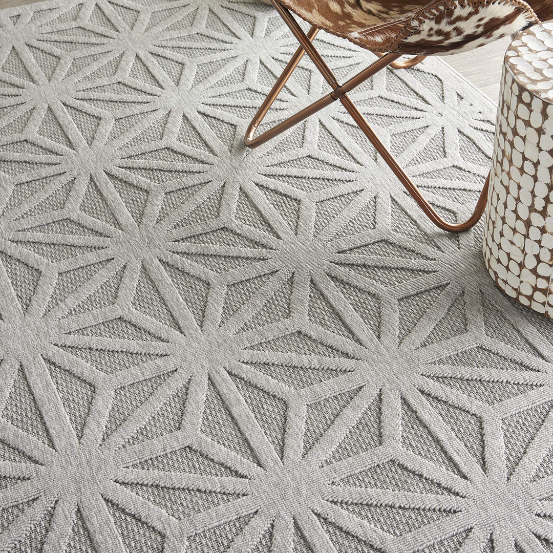 Nourison Palamos Transitional Geometric Indoor Outdoor Area Rug
