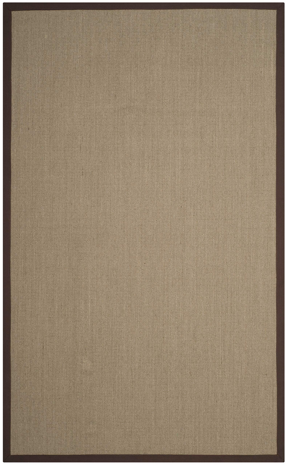 SAFAVIEH Natural Fiber Collection Area Rug - 5' x 8' Sage & Brown Border Sisal - Diamond Home USA