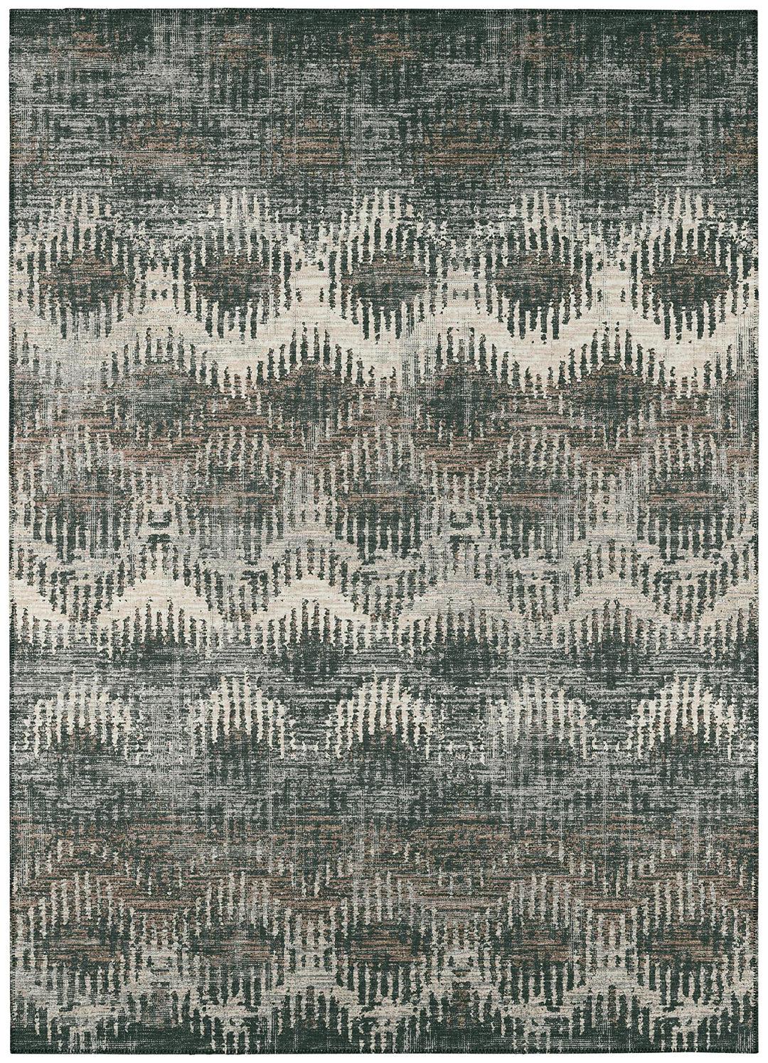 Addison Rugs Bravado ABV39 Shadow Washable 9' x 12' Indoor Outdoor Area Rug Easy 9' x 12' - Shadow