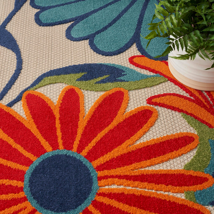 Nourison Aloha Indoor/Outdoor Floral Area Rug