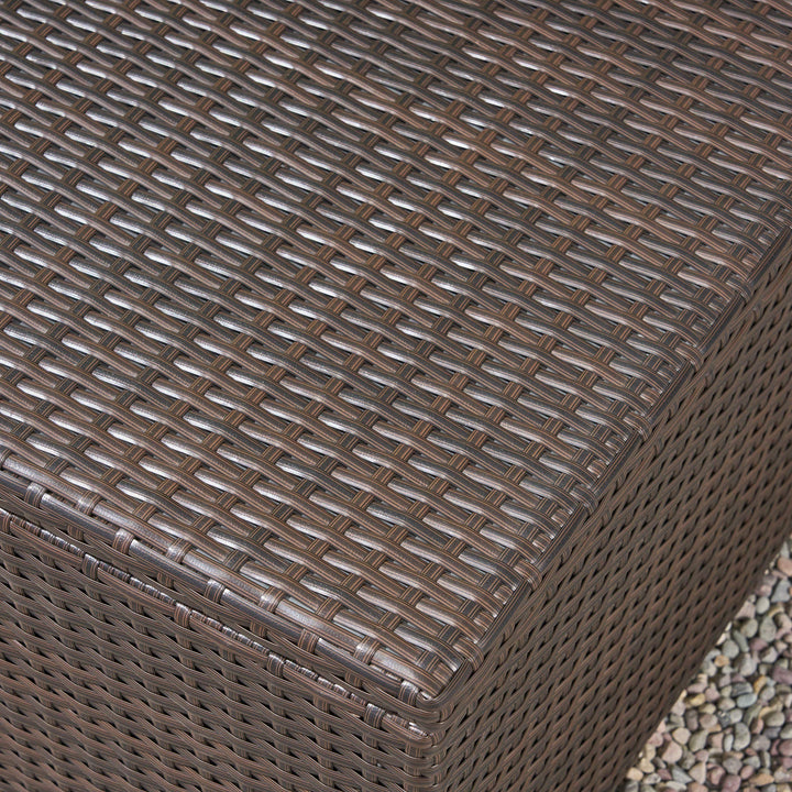 Christopher Knight Home Santa Rosa Outdoor Wicker Coffee Table with Storage - Diamond Home USA