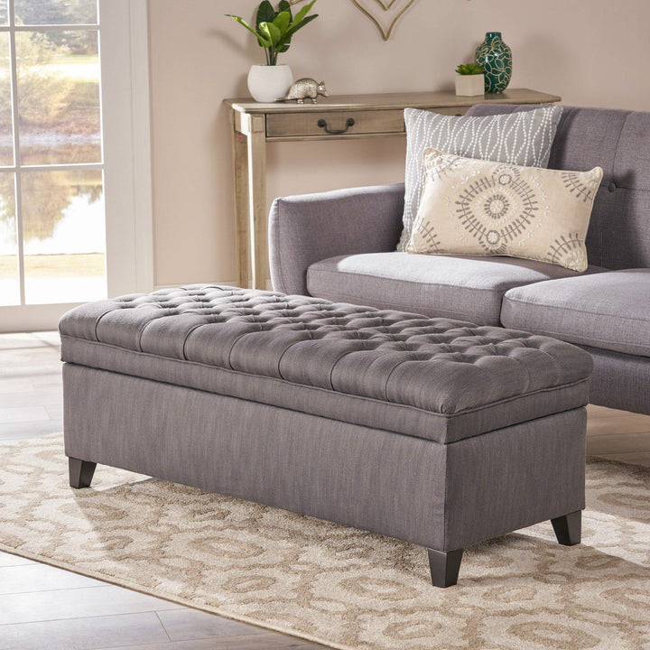Christopher Knight Home Juliana Fabric Storage Ottoman